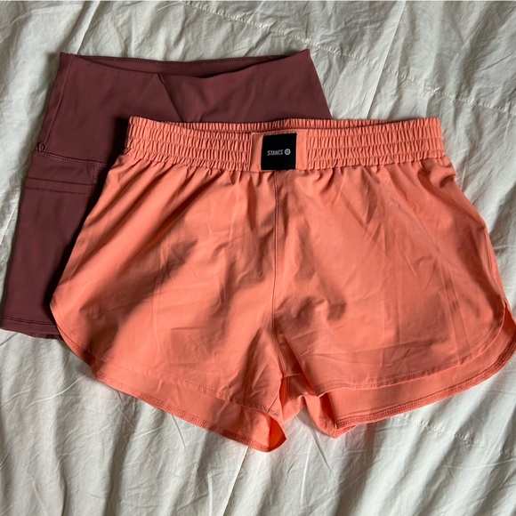 Stance Pants - NWOT Stance Work It Out Athletic Shorts Size Small in Pink/Peach